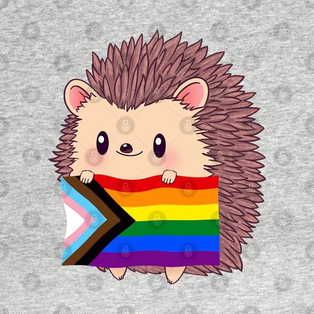 Hedgehog Progress Pride by tobikobagel